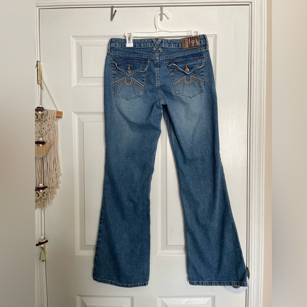 Vintage LEI Denim Flare Blue Jeans size 9 Juniors